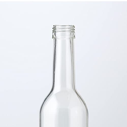 Slim Glass Wine Bottles, 500ml, Clear, Set of 3, Storage, Refillable, Made in Japan, GLASS BOTTLE BO500PGFG3