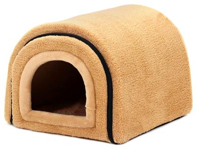 PetStyle Dog Cat Bed Dome House Mat Pet Bed for Winter Foldable Pet Mat Washable Cat House Dog House Indoor Winter Fluffy Warm Stylish Dome Shaped Pet
