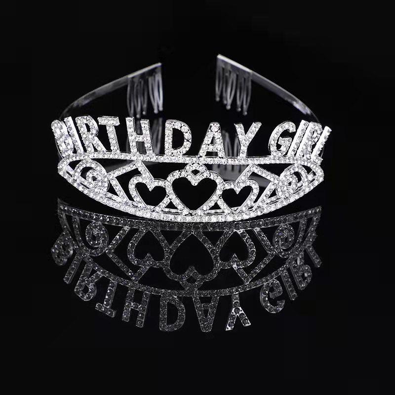 BIRTHDAY GIRL Queen Love Birthday Crown Ceremony Belt Ribbon Shoulder Strap Party