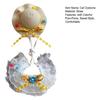 1 Set Cute Flower Cat Outfit Straw Sun Hat And Lace Ruffled Cat Bandana Bib Sweet Pet Accessory with Colorful Pom-Poms for Cats Dogs Photos Parties