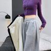 Retro Sweatpants Women's Autumn and Winter New High-waisted Loose Wide-leg Pants Slim Straight Floor-mopping Casual Pants