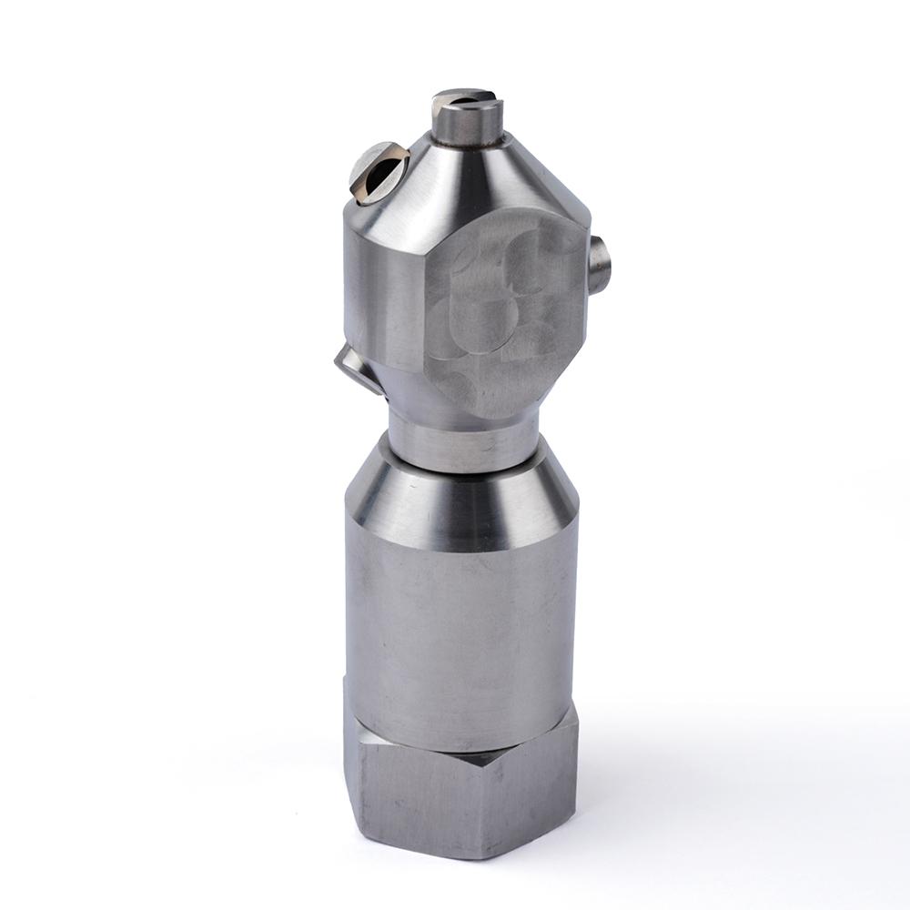 Automatic Rotating Cleaning Stainless Steel Fan-shaped Cone Nozzle, Bottle and Can Washing Spray Water
