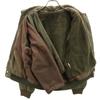 70s 80s Military Flight Jacket 46 Khaki With Liner Men's Used