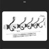 Wall Mounted Chrome Towel Hanger Clothes Hat Hook Row Vintage Robe Hook Bathroom Robe Hook Bath Hardware Set Kitchen Hanger