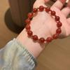 Xu Yan Style Natural Red Agate Multi-strand Versatile DIY Beaded Bracelet