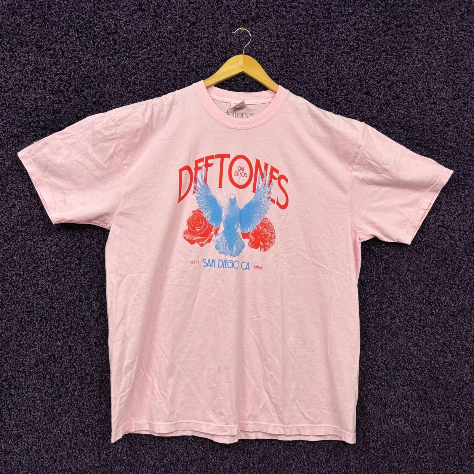 Deftones Dove Roses Dia de los Deftones Festival T-Shirt 2X S