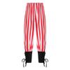 Pantaloni da Pirata per Ragazzi Medievali con Fascia alla Caviglia Costume Rinascimentale Vichingo Pantaloni Halloween Gotico Outfit a Strisce