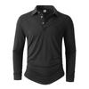 Men's Long Sleeve Color Shirt for Outdoor Casual Wear
