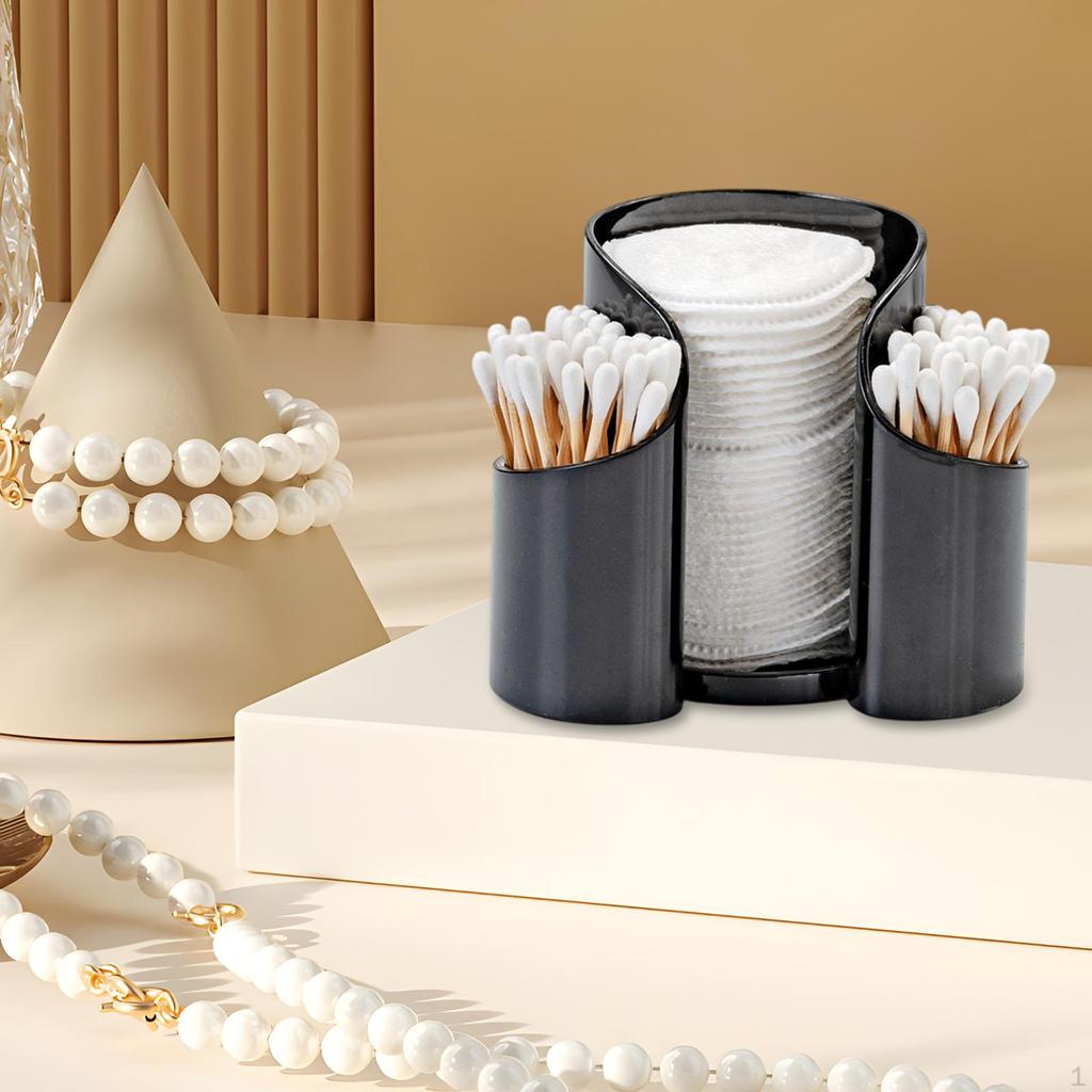 Kosmetikhållare Tandpetarddispenser Dammtät Godisburk Bärbar Bomullsrondellförvaringslåda Smink