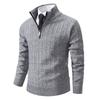 New Winter Men's Sweater Knitted Sweater Plush Thread Coat Thickened Warm Dad Outfit