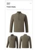 Brand Alternative Men's Quick-Dry Half-Zip Sweatshirt: Autumn/Winter Outdoor Hiking, Fitness & Casual Wear