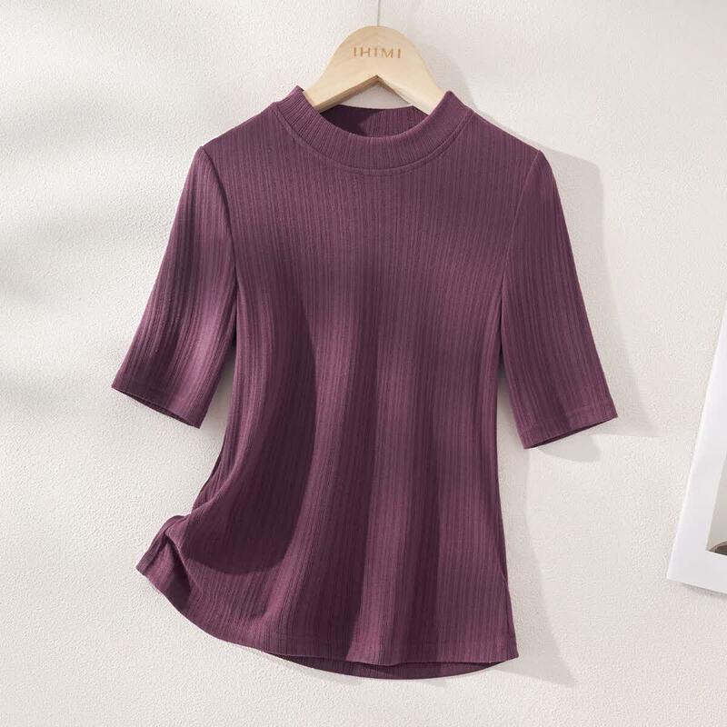 IHIMI Women s Autumn Round Neck Basic Top L