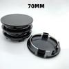 4 Stück ABS 70mm Auto Radnabendeckel Auto Styling Zubehör für Chevrolet Jeep Ford Nissan Felgenmitte Nabenkappen Abdeckung Emblem ja2