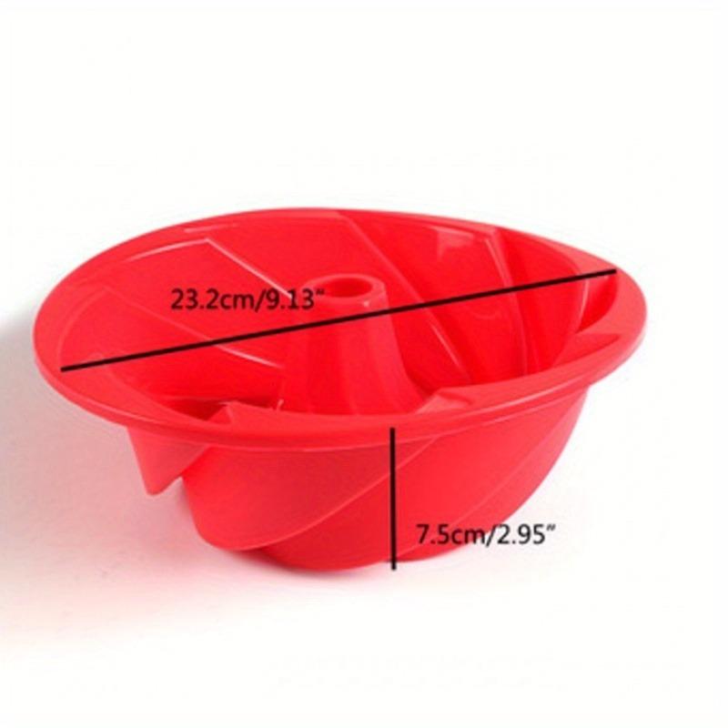 1pc High Quality Silicone Cyclone Cake Mold High Temperature Resistant Household Oven Baking Pan Steamed Cake Mold Baking Tools