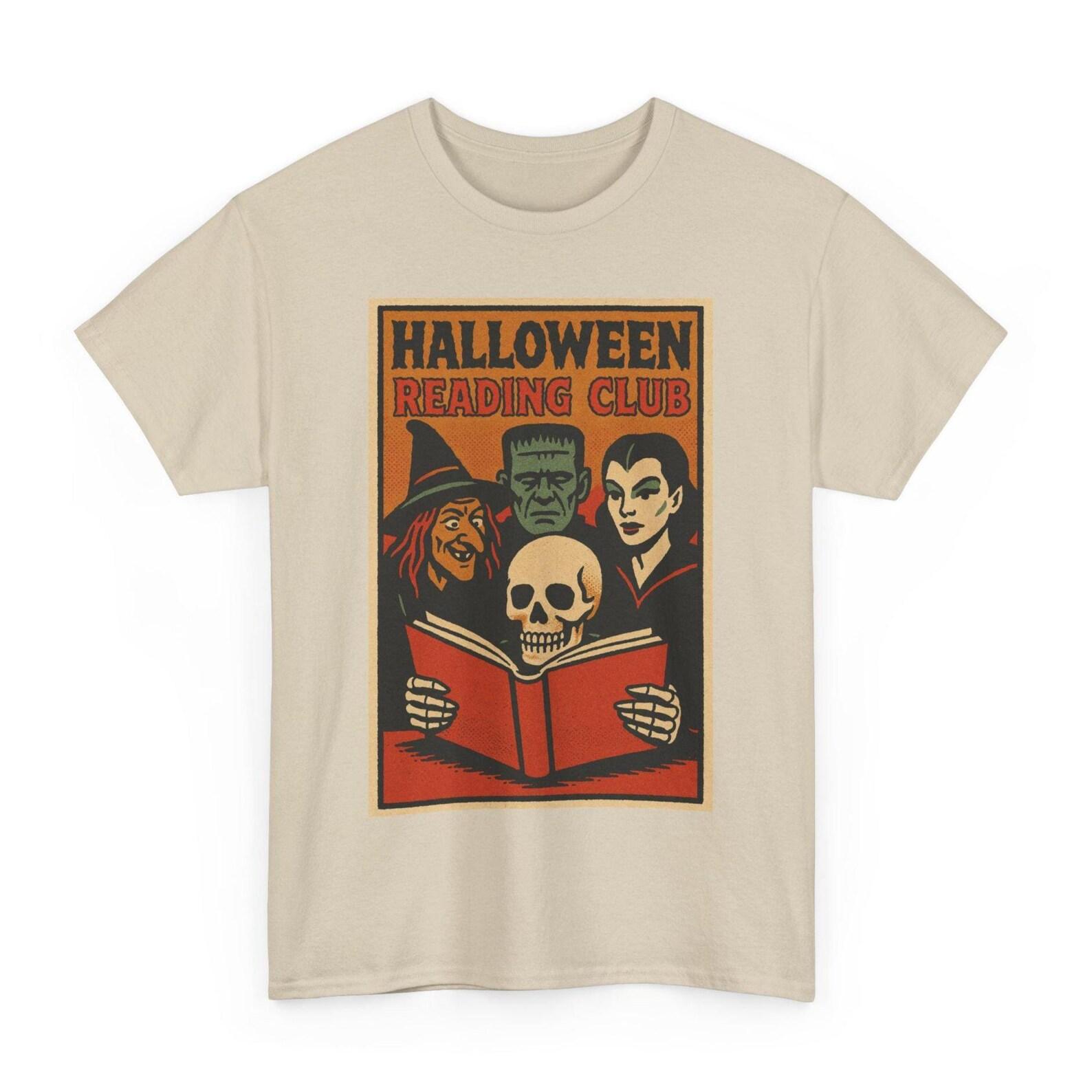 Halloween Reading Club T-Shirt: Retro Comic Book Reader Tee 2XL