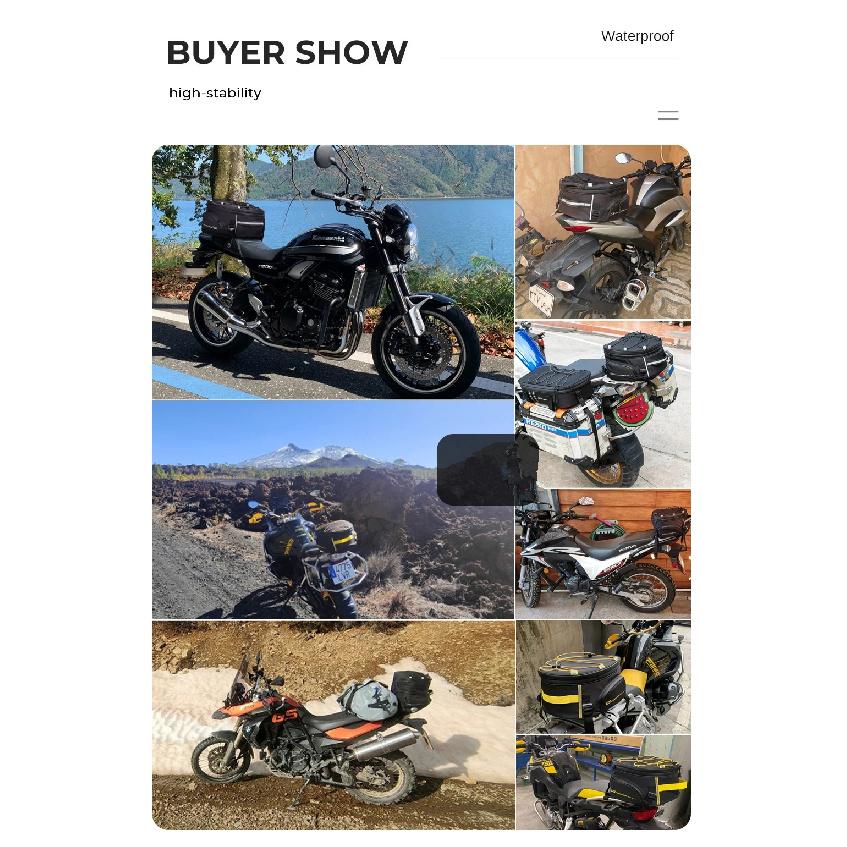 Universal Motorcycles Tail Rear Bags Luggage For BMW ADV R1200GS YAMAHA MT Honda Kawasaki Z900 Accessories Travel Storage Bag