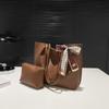 Vintage Inspired Pu Tote Bag With Top Handle For Work And Weekend Outings