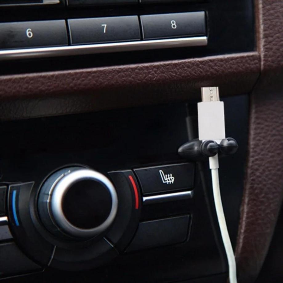 10Pcs Car Wire Cord Clip Cable Holder Tablet Line Clips Line Fixer Organizer Drop Adhesive USB Cable Car Clip Accessory Supplies