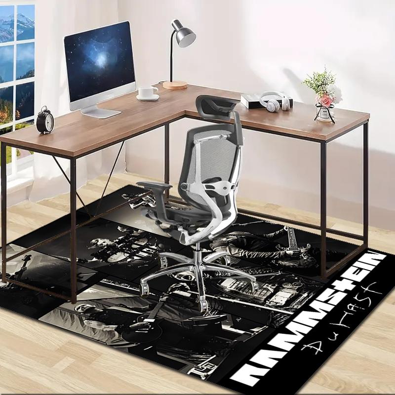 1pc Rammstein3 Design Area Rug - Non-Slip, Soft & Cozy Floor Mat for Living Room, Bedroom, Office - Indoor/Outdoor Decorative Carpet