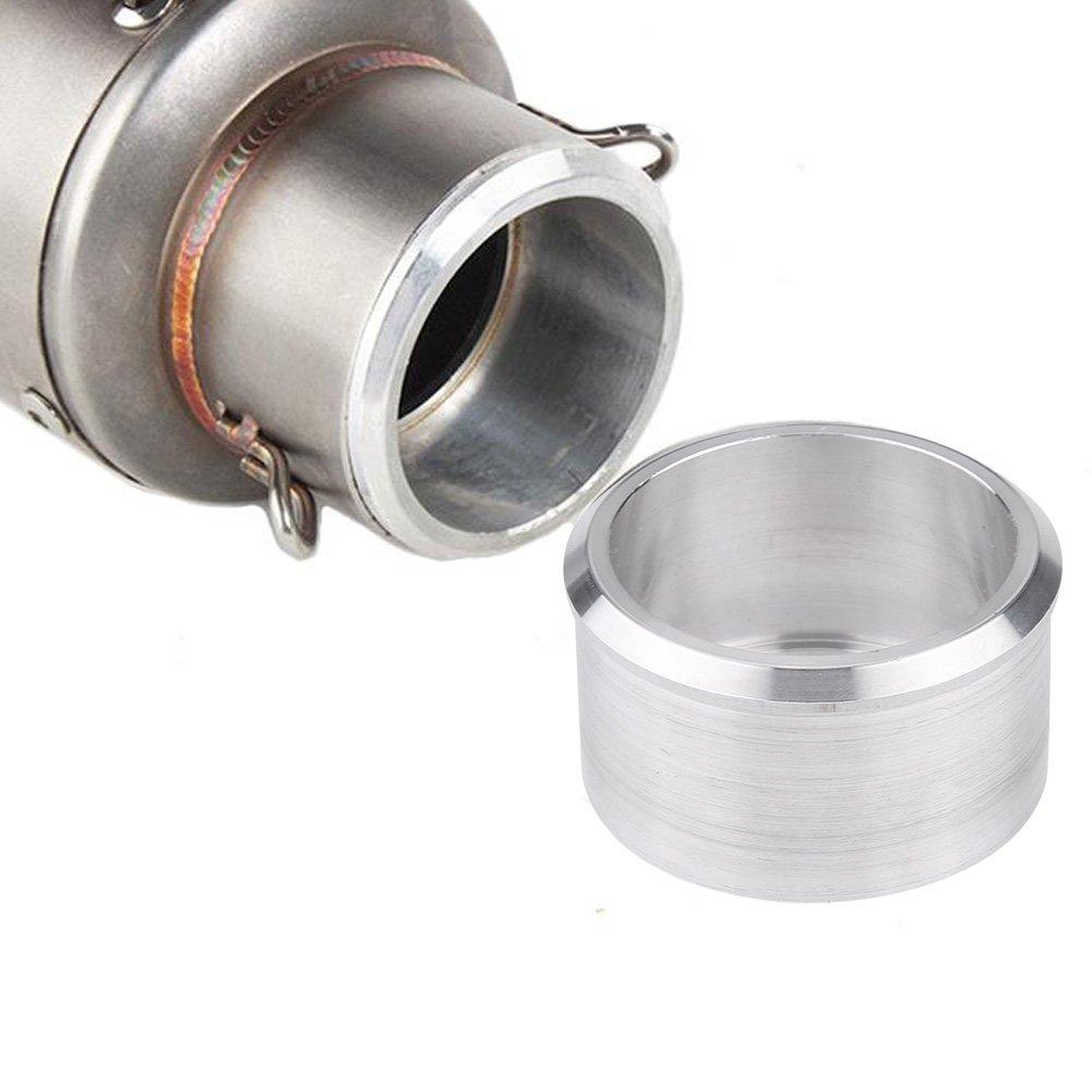 Qiilu Exhaust Muffler, Muffler Silencer, Adapter, Conversion Pipe, Baffle Adapter, 2.4 To 2 Inches