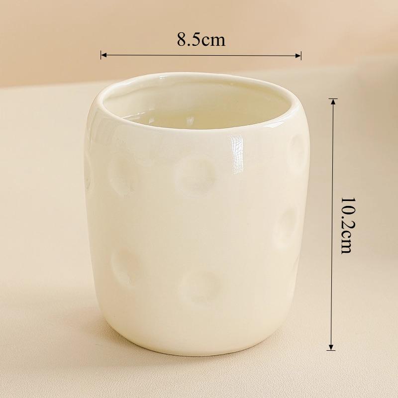 

1pc Ceramic Makeup Brush, Comb, Storage Bottle Desktop Brush Storage Box Eyeliner/lipstick Storage Bottle Household Goods