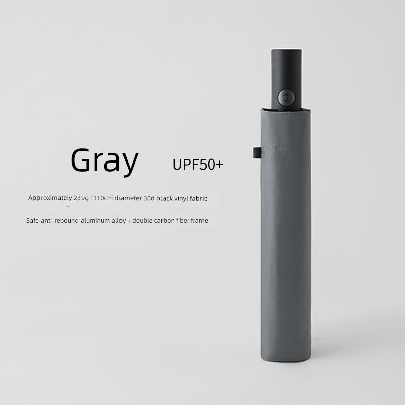 110cm Extra-Large Fully Automatic Double Anti-Rebound Umbrella Made of Ultra-Light Carbon Fiber, Portable Sun Protection Umbrella