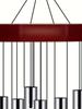 Sinos de vento retrô de madeira com 6 tubos de metal, grandes sons profundos para relaxar, adequado para jardim ao ar livre, quintal, pátio, decoração de casa, presentes