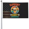 2D Flat - 2D Flat - 1pc Multi-Size Available 2D Flat, 2D Flat - 2D Flat - 2D Flat, Large Support Daytime Drinking Flag - Heavy Duty Outdoor Decor with