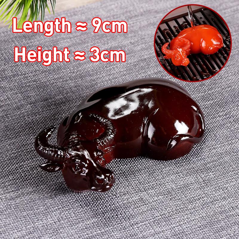 

Creative Change Color Small Cattle Shape Ornament Micro Landscape Tea Pet Indoor Desktop Decoration Resin Crafts Accessories 1Pc