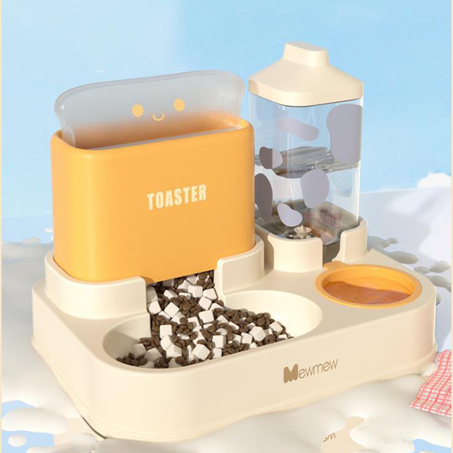 

Pet Automatic Feeder All-in-One Large Capacity Feeder Automatic Drinking Automatic Feeder All-in-One Puppy Food Bowl зелёный