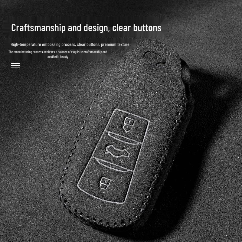 Dongfeng Fengshen Yixuan Key Case for AX7 Car - Suede Metal Buckle, Suitable for EV Shell and GS models.