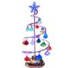 Colorful Xmas Decorations Table Lamp Silver Christmas Tree Lamp  Party