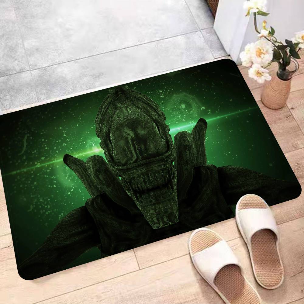 Klassische Sci-Fi Alien Fußmatte Retro Multiple Choice Wohnzimmer Küche Teppich Rutschfest Moderne Heimdekoration
