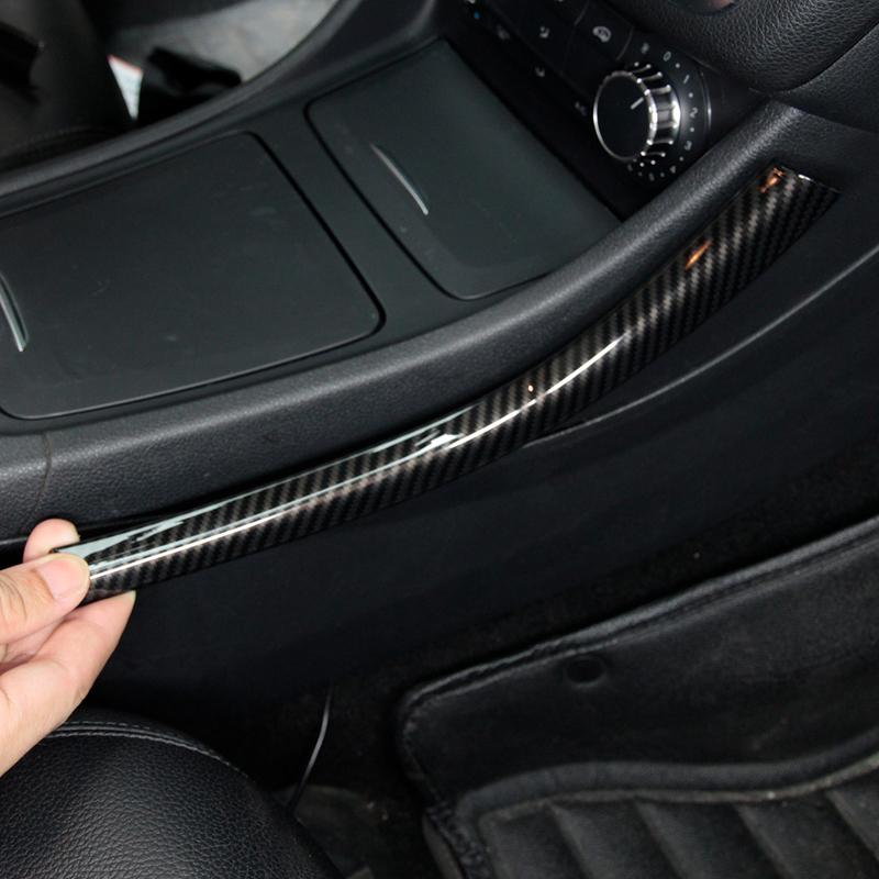 Central Control Side Trim Strip Decoration Sticker Car Accessory For Mercedes Benz A CLA GLA Class W176 W177 C117 C118 X156 H247