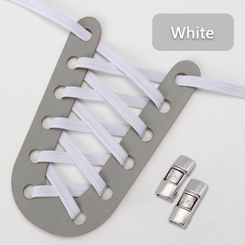 Brand Glitter Shoelaces Without Ties Elastic Laces Sneakers Tennis No Tie Shoe Laces Kids Adult Wide Shoelace Shoe Accessories