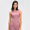 Sleeveless Yoga Vest Women's Chest Pad Outwear Skinny Long Sleeveless Running Sports Workout Clothes Tops Summer