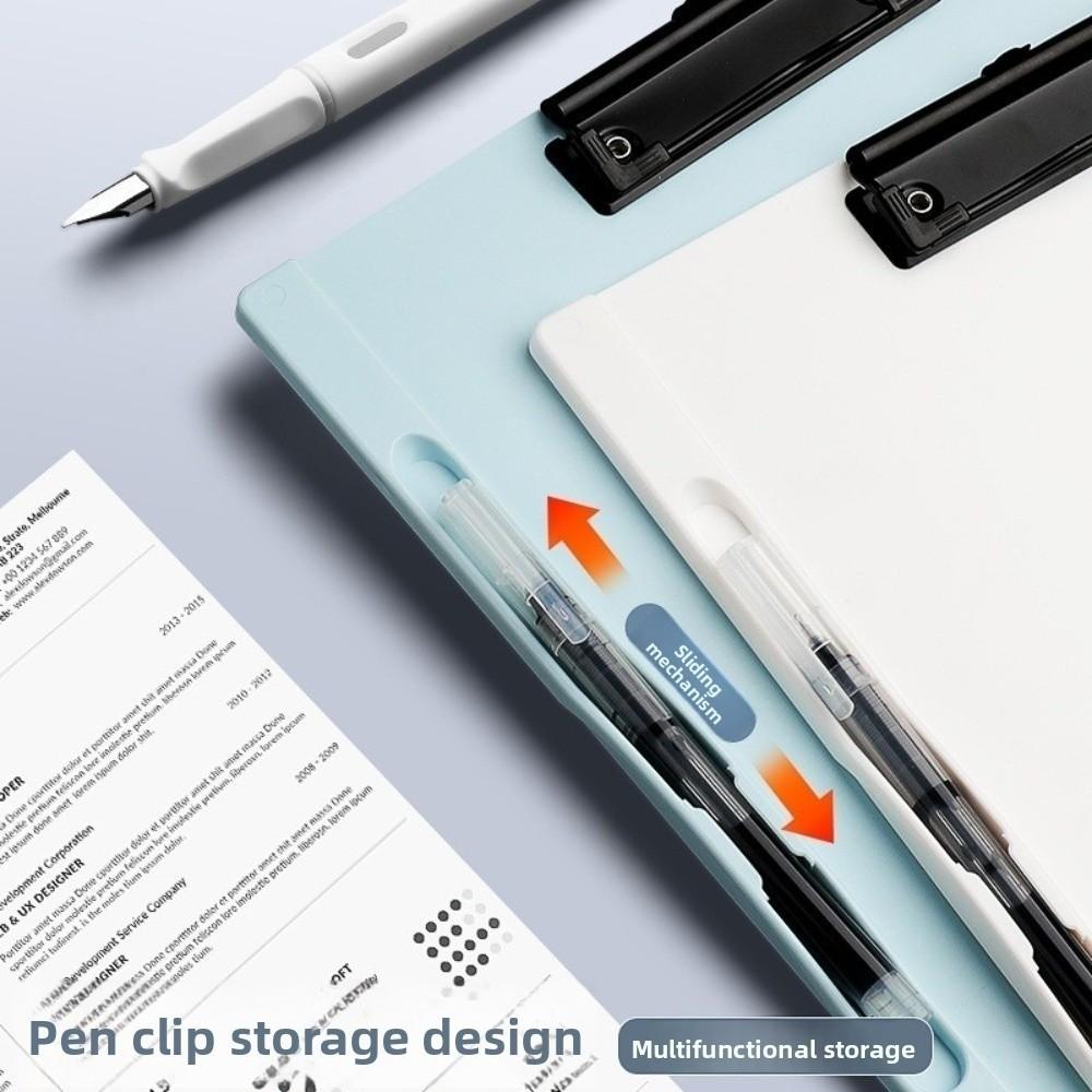 Mit Stifthalter Aktenordner Klemmbrett Kunststoff Papierorganisator Langlebige Schreibtafel Schreibwaren