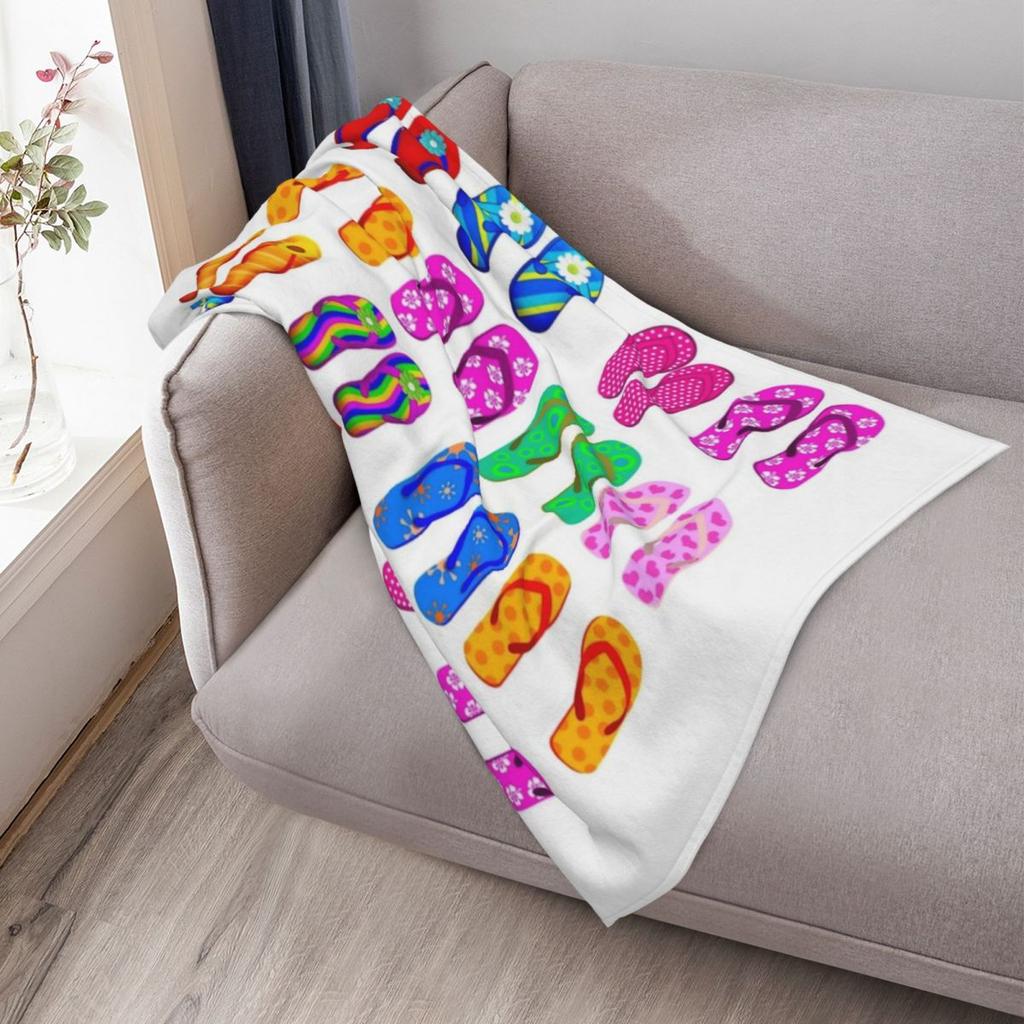 Summer Flip-Flops Throw Blanket Thermal Soft Luxury Brand Tourist Loose Sleeping Bag Blankets