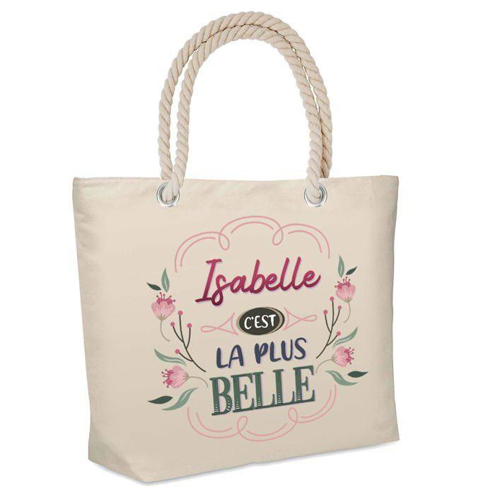 Sac cabas - PLANETEE - Isabelle la plus belle - Jute naturel - Grande contenance - Anses solides