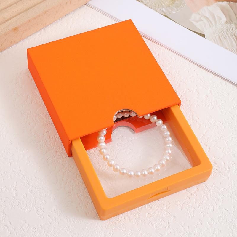 Transparente schwebende Display-Boxen Elastische PE-Folie Schmuckverpackungsbox Schmuck Halskette Ring Dichtungs-Antioxidans Sammlerstück Aufbewahrungsbox 10 Stück