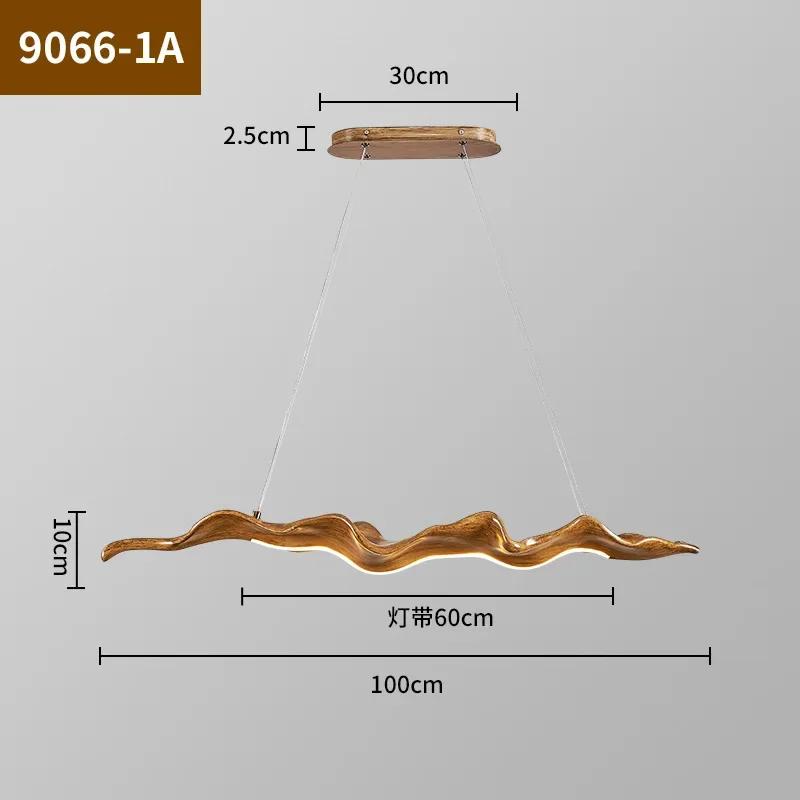 Vintage Resin Leaf Pendant Lights Tea House Dining Room Bedroom LED Chandelier Fixtures Indoor Decor Lighting Hanging Lamp