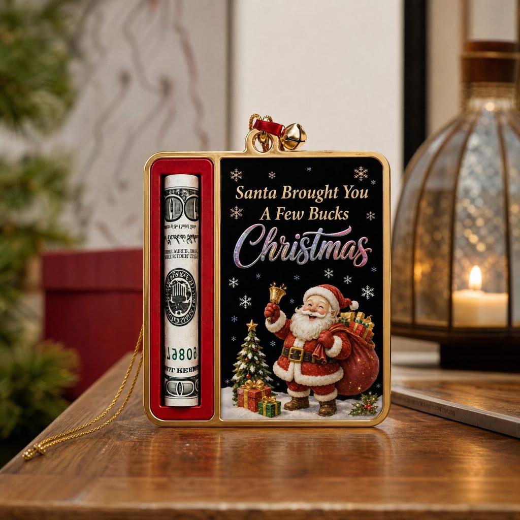 Flacher Weihnachtsclip - Dekorative Geschenkidee für