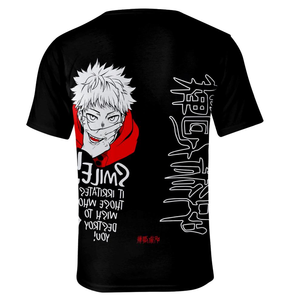 Jujutsu Kaisen Anime Women Men's T-shirts Anime Printed O-Neck Oversized Short Sleeves Fashion Mens Clothing Streetwear