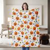 1 Piece Halloween Pumpkin Pattern Flannel Blanket, Suitable for Sofa, Bed, Office, Ideal Gift for Family, Friends, Perfect for H