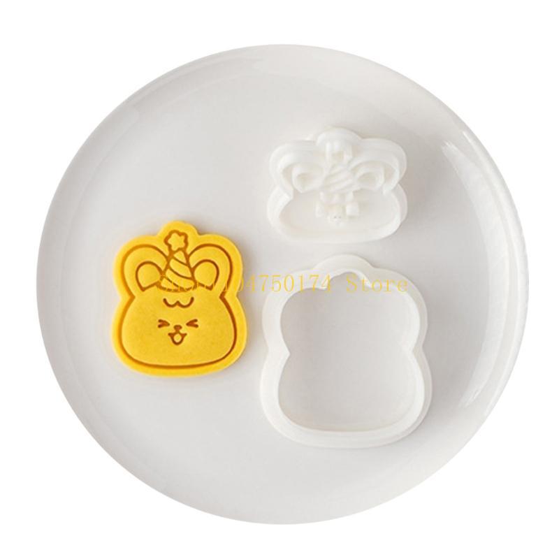 Biscuit Stamps Plastic Material Animal Cookie Molds for Special Greetings top sale