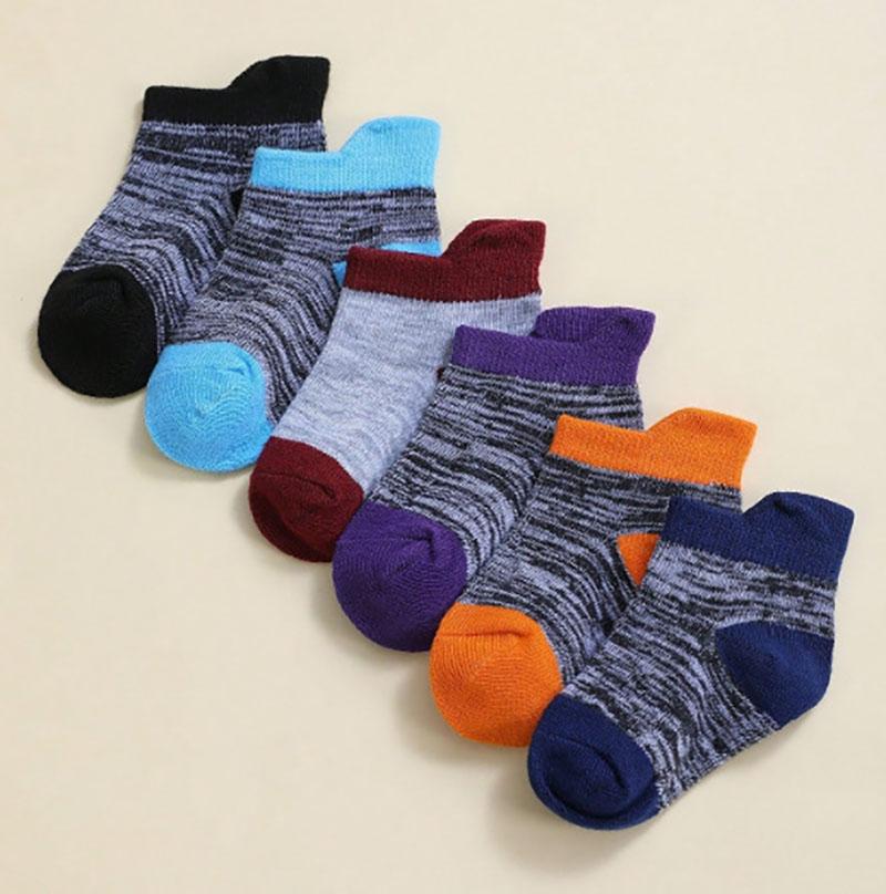 6 Paar pro Los Baby Herbst Bodensocken Kleinkind Cartoon Tier Dünne Klebesocken Kinder Mädchen Rutschfeste Socken