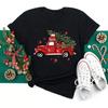 2023 Christmas Female Clothing Christmas Tree Print T Shirt for Women Youthful Woman Clothes Tops