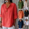 Women's Fashion Casual Solid Color Print Blouses & Shirts