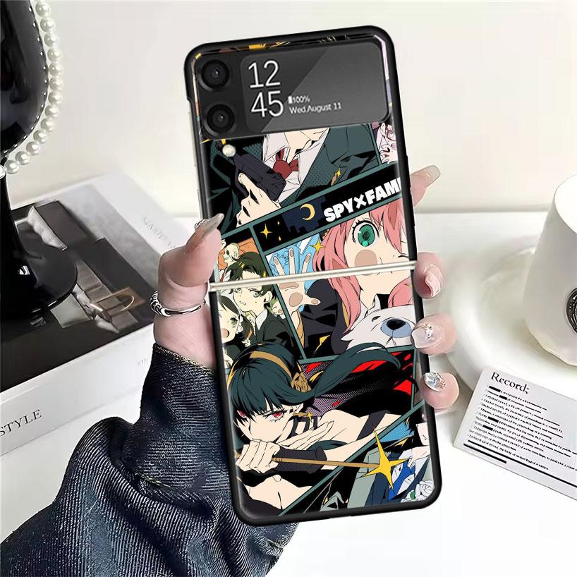 

Anime S-Spy Family Anya Cases For Samsung Galaxy Z Flip 4 5 6 7 3 Z Flip7 Flip6 Flip4 Flip5 Flip3 5G Hard Shockproof Fundas Cove Samsung Z Flip 4