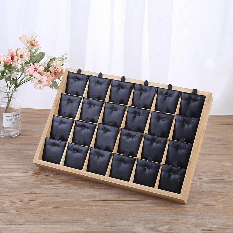 Bamboo Jewelry Display Stand for Necklaces and Earrings